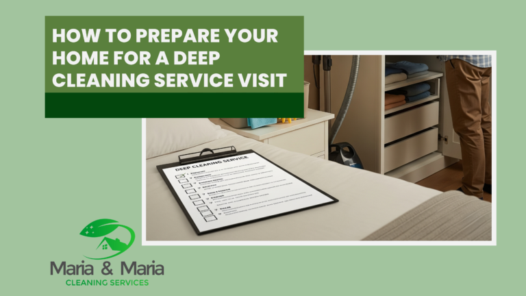 Deep cleaning service visit