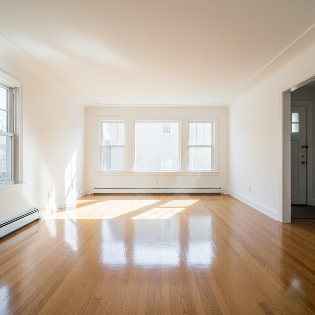sparkling empty living room
