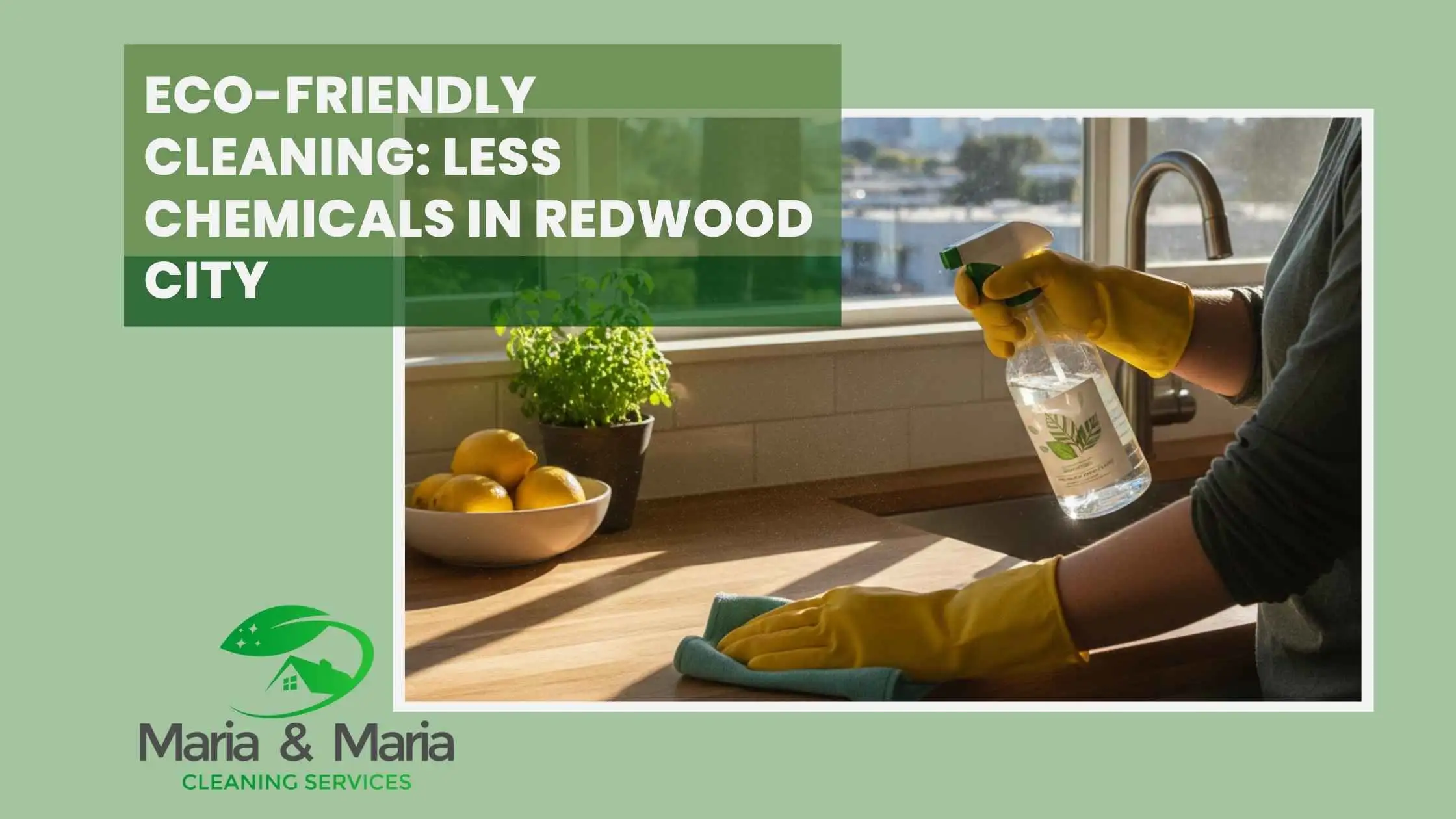 Eco-Friendly Cleaning Less Chemicals in Redwood City